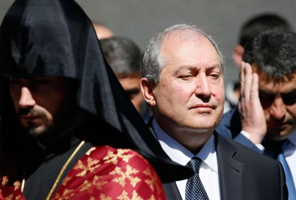 Armenian president says he is ‘ready to stand between police and protesters’