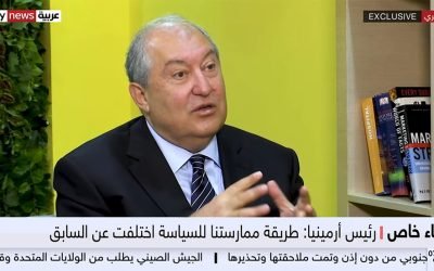 Exclusive interview of President Armen Sarkissian to Sky News Arabia TV Company