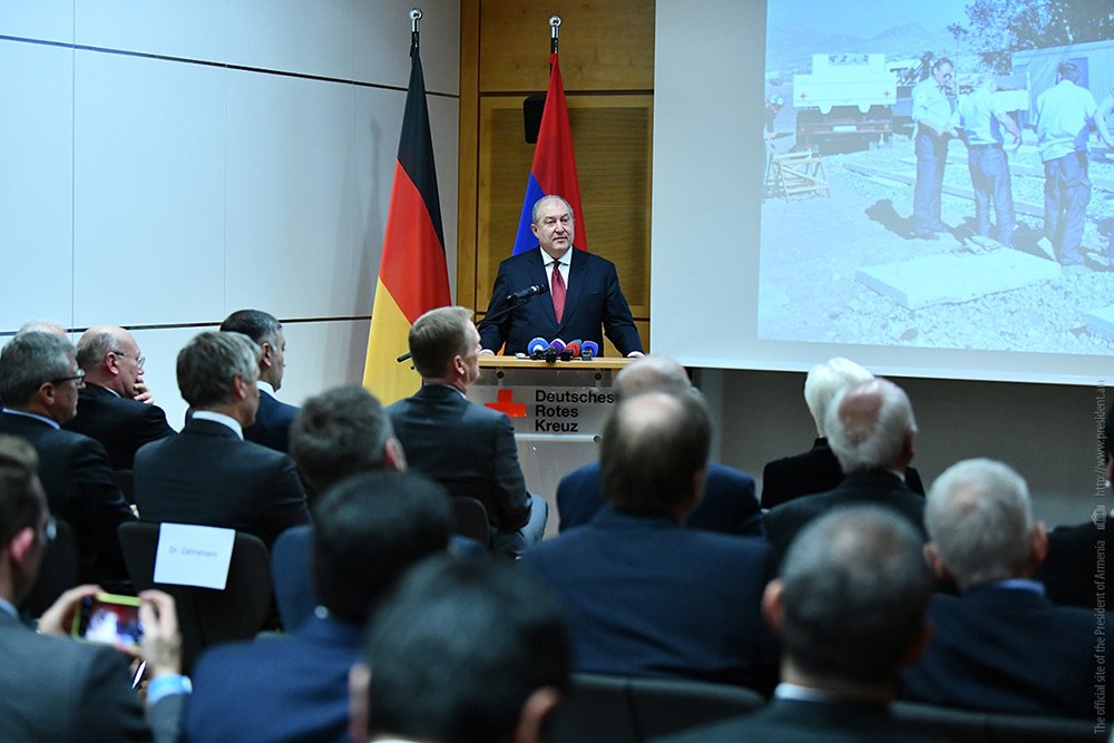 President Sarkissian visited the German Red Cross: I am here to convey words of gratitude on behalf of the Armenian people