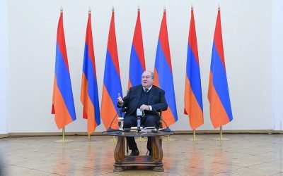 Artsakh will win, as in our case the victory is to defend our own homes, values and heritage. President Armen Sarkissian met with public figures and journalists from the Diaspora and foreign countries