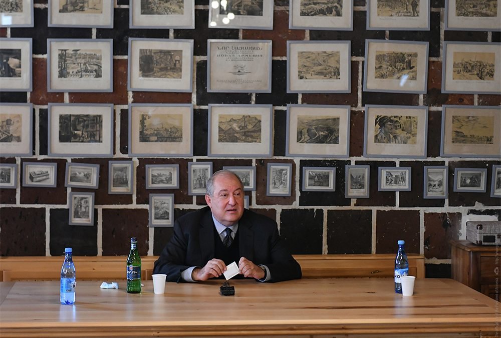 Every state has its interests, our task is to impose our interests. President Armen Sarkissian met with public representatives in Gyumri.