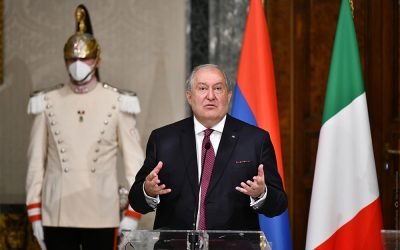 High level of political dialogue and mutual readiness to develop relations. The Presidents of Armenia and Italy made statements for the press