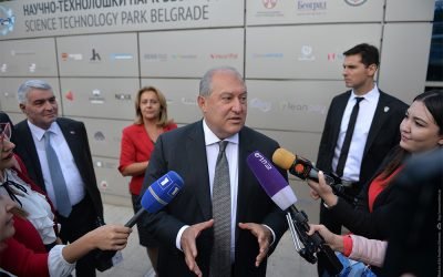 My role is to create opportunities; I am opening doors: President Armen Sarkissian spoke of the meetings held in Serbia in his conversation with journalists