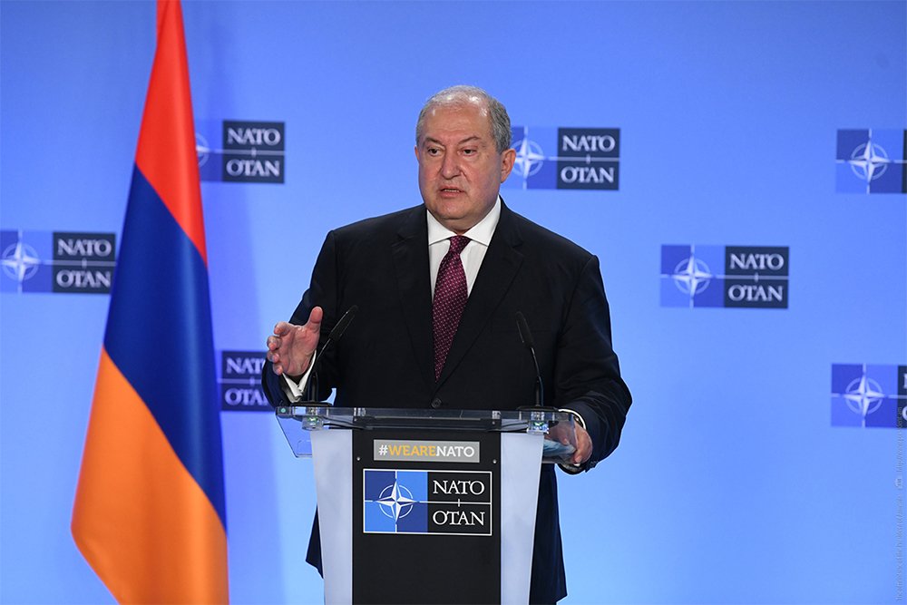 NATO member state Turkey must stop being part of this conflict and uphold the ceasefire: President Armen Sarkissian met in Brussels with the Secretary General of NATO Jens Stoltenberg