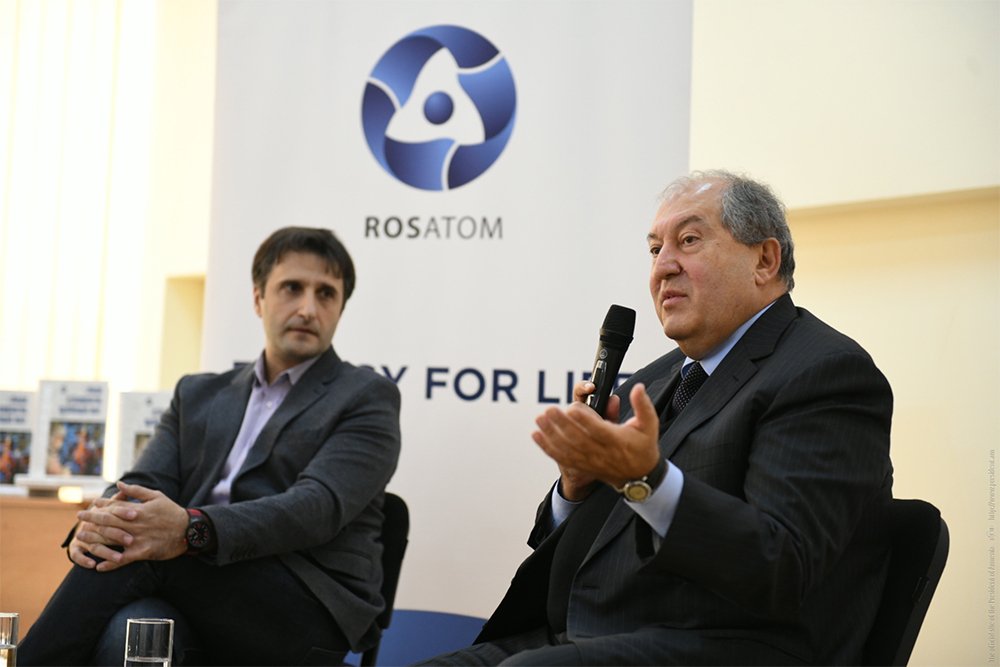 President Sarkissian in the framework of More for Metsamor project was hosted at the N. 2 High School of Metsamor