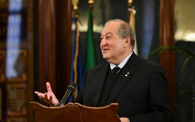 President of Armenia Armen Sarkissian received Sigillum Magnum, the highest medal of the University of Bologna