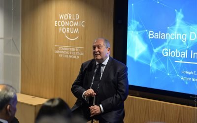 President Armen Sarkissian as a keynote speaker participated at the “Balancing Domestic and Global Inequality” panel: this will be not businessmen’s but young people’s world