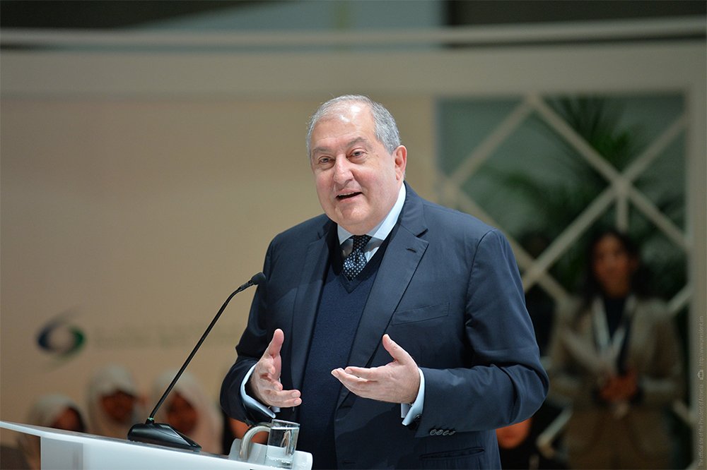 President Sarkissian was a keynote speaker at the “Young for Sustainability” conference in Abu Dhabi: Success becomes younger by day