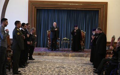 President Sarkissian and Catholicos of All Armenians met with handicapped military servicemen: you still have much to do for the Fatherland