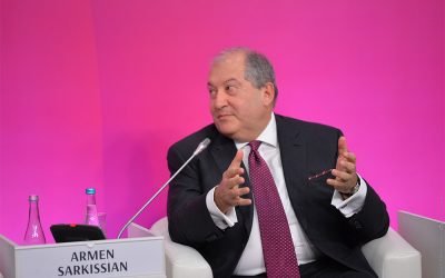 President Sarkissian participated at the discussions on the Risks of Collapse of the Global Cooperation Structure: 21st century is the century of Armenians