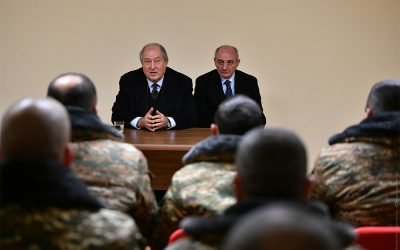 President Armen Sarkissian and President Bako Sahakian visited Talish: I have come to bow to you and to tell that I am proud of you