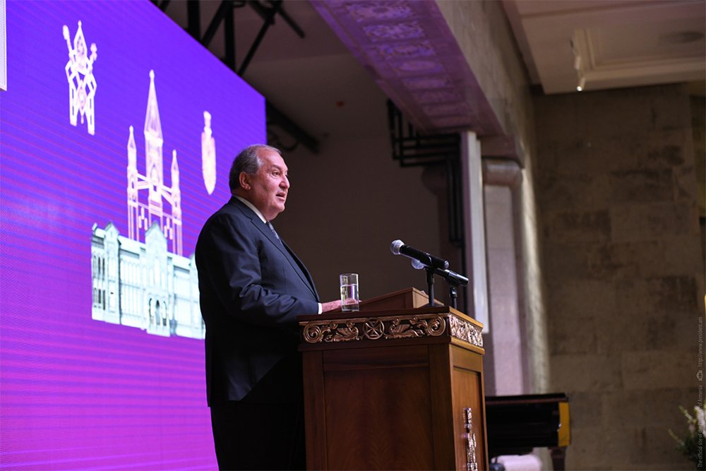 President Armen Sarkissian participated at the opening of the renovated premise of the Residence of the Catholicos at the Holy See of Saint Etchmiadzin: Holy Etchmiadzin is part of the spiritual Armenia