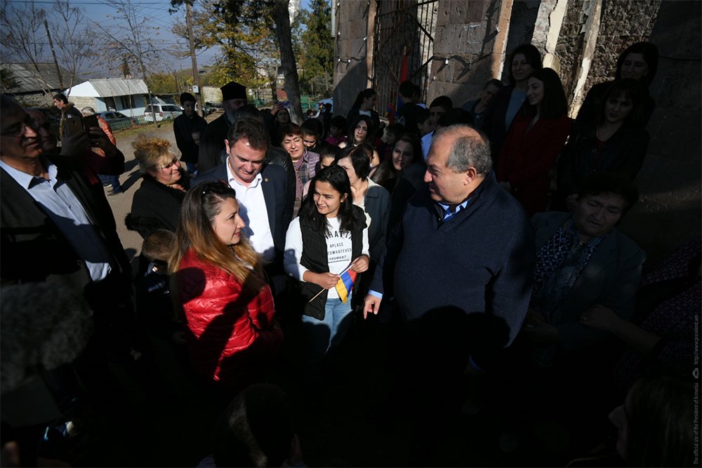 President Armen Sarkissian visited Chinari border community in Tavush marz: “Thank you for being what you are – strong and attached to your land”