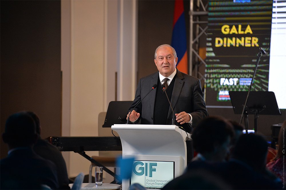 President Sarkissian attended the gala dinner of the Global Innovation Forum: We need to work hard and be very disciplined