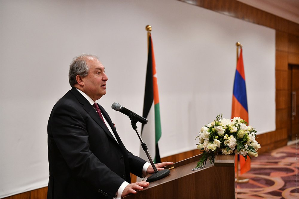 President Sarkissian met with the Armenian community of Jordan: To be one hundred percent Jordanian and one hundred percent Armenian – this is the formula of success