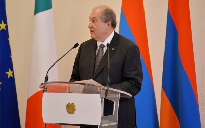 Presidents of Armenia and Italy made statements for the press