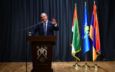 We are a God chosen people and have no option but to win: President Armen Sarkissian met in Abu Dhabi with the representatives of the Armenian community