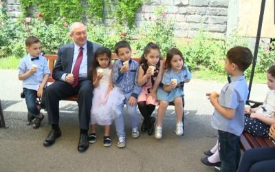 President hosted a group of children from Preschool n. 7