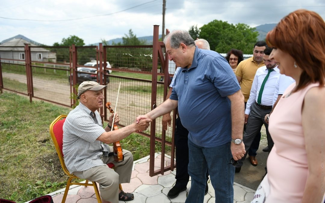 President Sarkissian visited Gyulagarak community of Lori marz