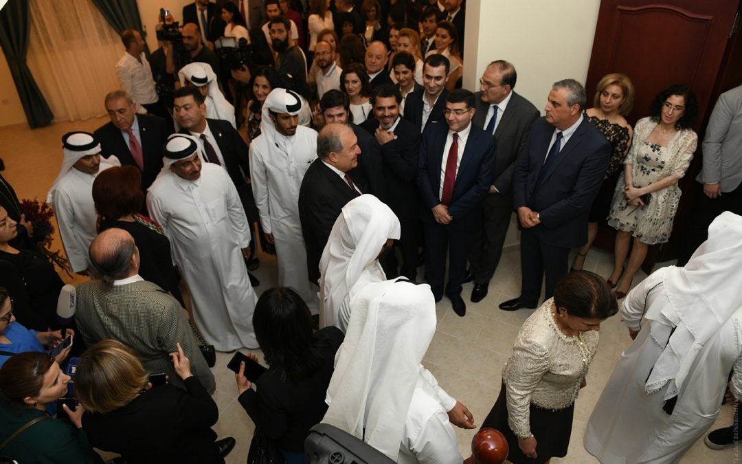 President Armen Sarkissian was hosted at the Embassy of Armenia in Qatar